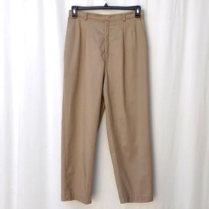 80s/90s Levi's Sportswear Tan Pleated Pants Vintage Women's 14
